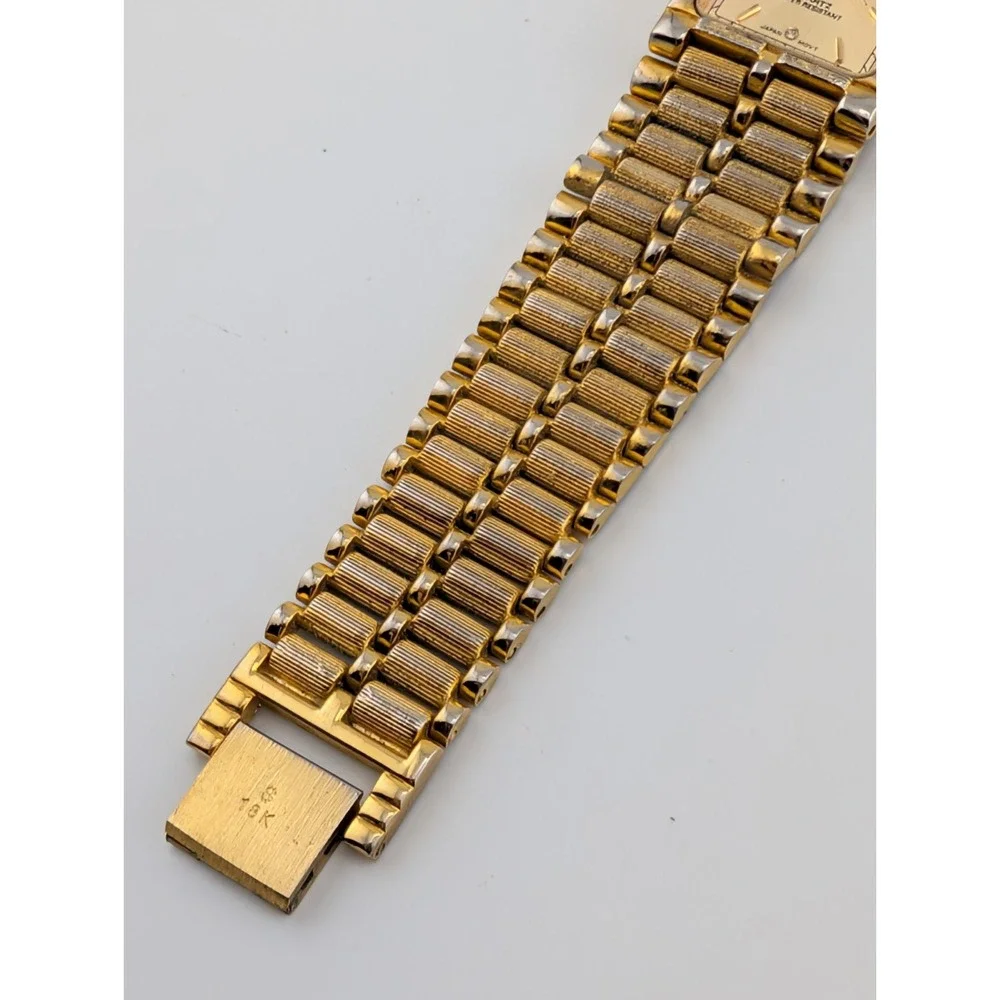 Sahara Men's Tank Watch 25mm Case Gold 7.75